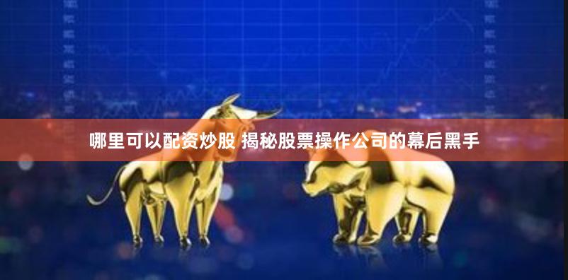 哪里可以配资炒股 揭秘股票操作公司的幕后黑手
